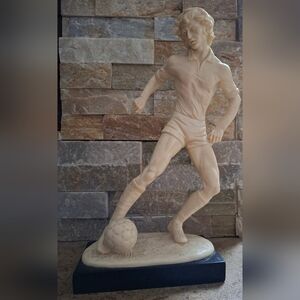 A. Santini Soccer Player In Motion Vintage Sculpture